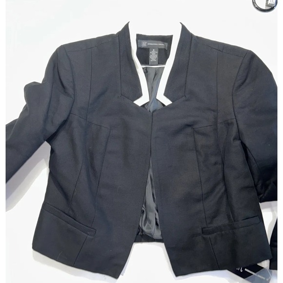 NWT NOS Women's INC International Concepts Voltage Tuxedo Jacket Blazer Sz Med - Picture 11 of 11